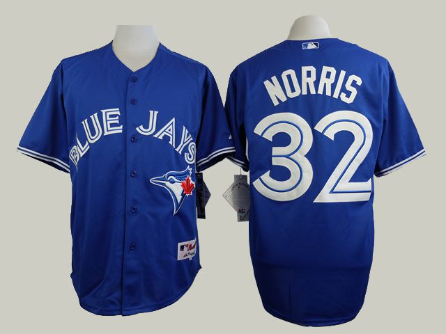 Men Toronto Blue Jays #32 Norris Blue MLB Jerseys